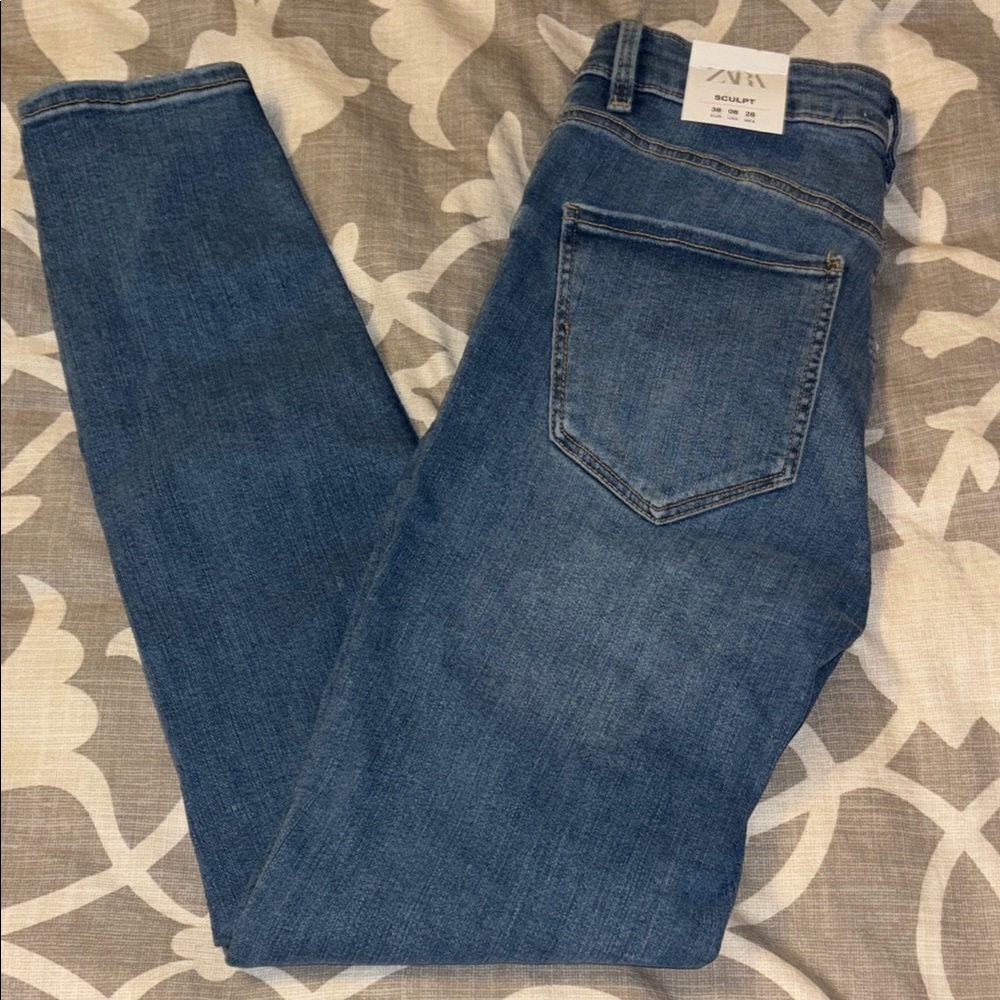 Zara Classic Blue Denim Pants